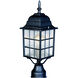 North Church 1 Light 17 inch Black Outdoor Pole/Post Mount