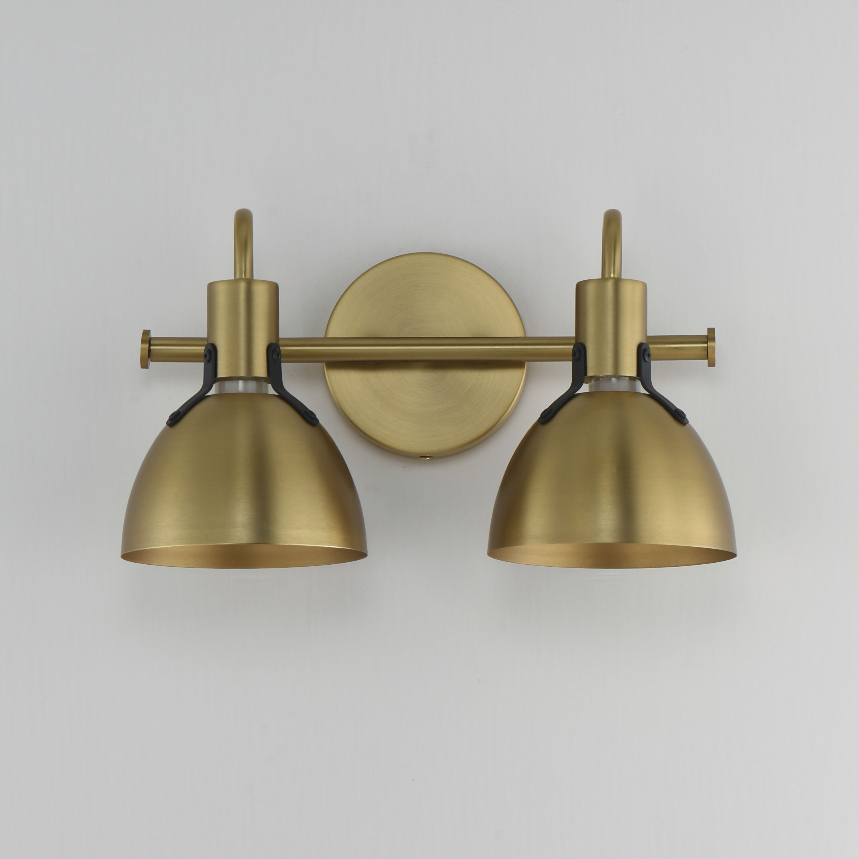 Dusk 2 Light 15 inch Satin Brass Bath Vanity Wall Light