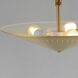 Helsinki 3 Light 20 inch Natural Aged Brass Single Pendant Ceiling Light