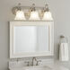 Essentials - 801x 3 Light 24 inch Satin Nickel Bath Vanity Wall Light in Marble