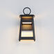 Pagoda LED 13.5 inch Black Outdoor Wall Mount