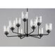 Acadia 9 Light 35 inch Black Chandelier Ceiling Light