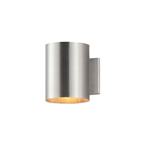 Outpost 1 Light 7 inch Brushed Aluminum Outdoor Wall Mount