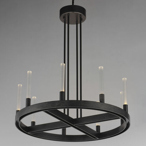 Ovation LED 24 inch Black Single-Tier Chandelier Ceiling Light