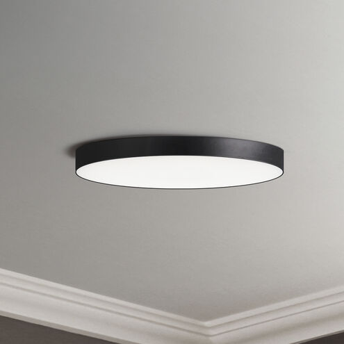 Trim LED 9 inch Black Flush Mount Ceiling Light