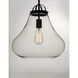 Stella 1 Light 14 inch Satin Nickel Single Pendant Ceiling Light in Clear, Medium Base