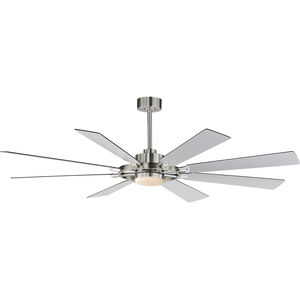 Helm 72 inch Satin Nickel Indoor Ceiling Fan