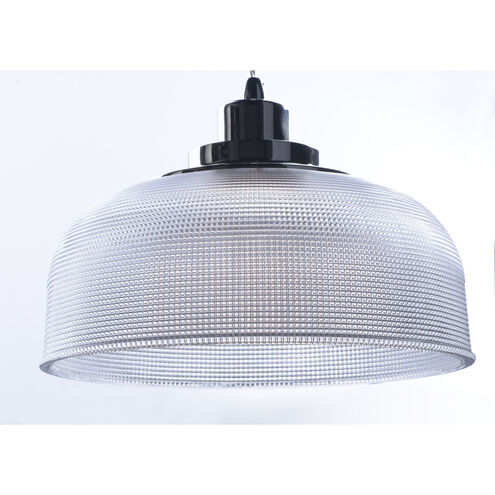 Retro LED 11 inch Polished Nickel Single Pendant Ceiling Light