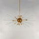 Polaris 16 Light 40 inch Satin Brass Multi-Light Pendant Ceiling Light
