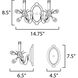Elegante 2 Light 12 inch Oil Rubbed Bronze Wall Sconce Wall Light