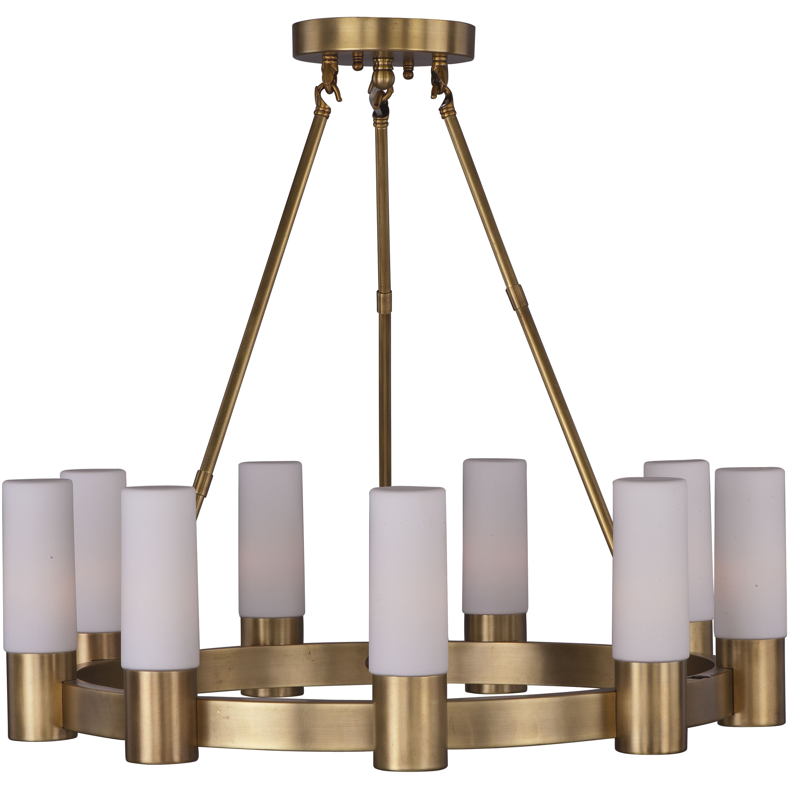 Contessa 9 Light 27 inch Natural Aged Brass Chandelier Ceiling Light