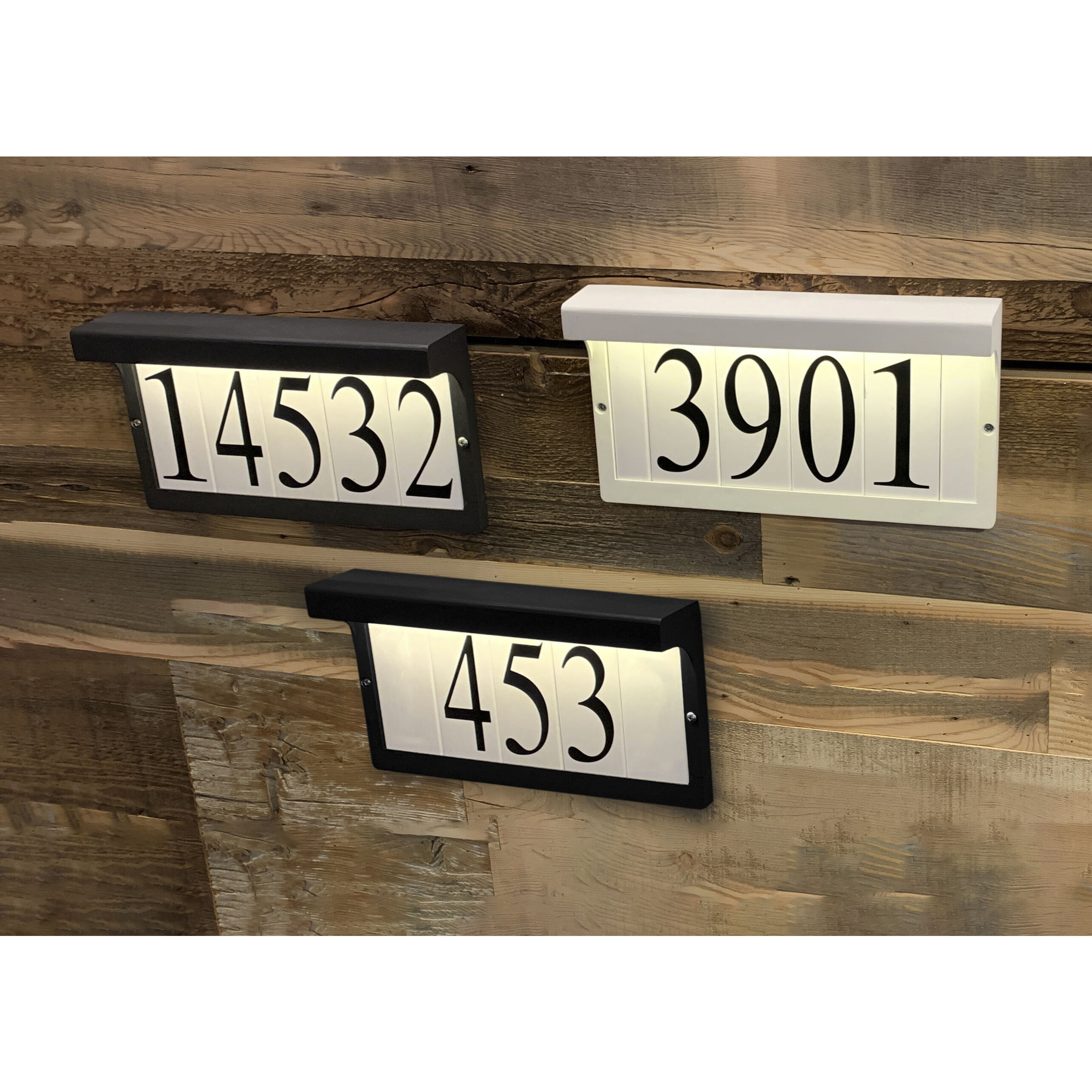 Address LED 7 inch Black Address Light Frame