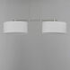 Bongo 2 Light 42 inch Satin Nickel Linear Pendant Ceiling Light