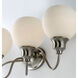 Ballord 4 Light 31 inch Satin Nickel Bath Vanity Wall Light in Satin White