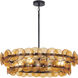 Loren 6 Light 32 inch Gunmetal Multi-Tier Chandelier Ceiling Light in Amber