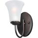 Logan 1 Light 8.75 inch Oil Rubbed Bronze Bath Vanity Wall Light