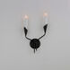 Calyx 2 Light 11 inch Black ADA Wall Sconce Wall Light