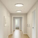 Trim LED 16 inch Satin Nickel Flush Mount Ceiling Light