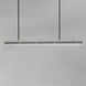 Spectre LED 47.25 inch Black and Natural Aged Brass Linear Pendant Ceiling Light