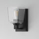 Cubos 1 Light 4.75 inch Black Bath Vanity Wall Light