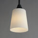 Hudson 1 Light 4.75 inch Black Mini Pendant Ceiling Light in Satin White
