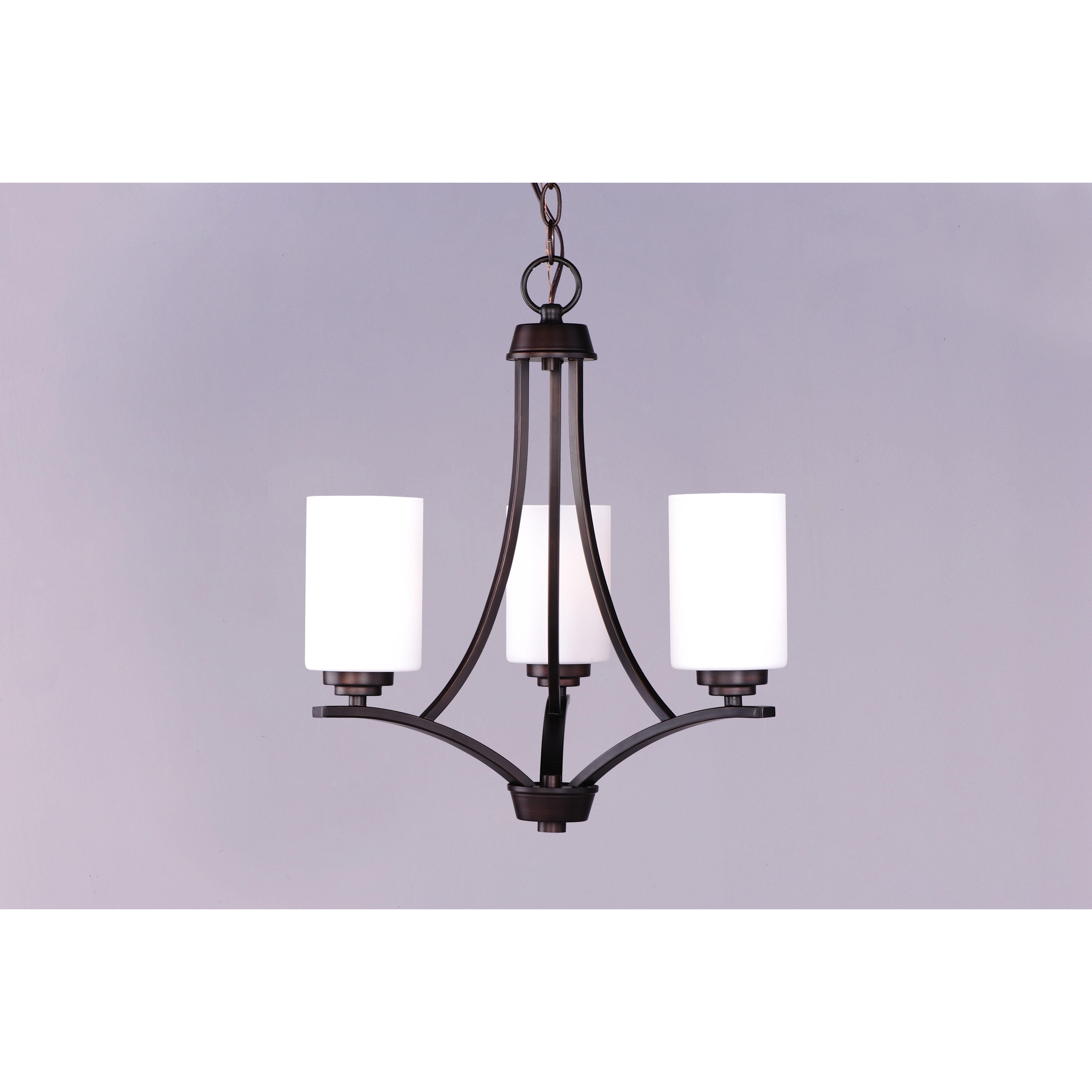 Deven 3 Light 18 inch Oil Rubbed Bronze Mini Chandelier Ceiling Light