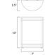 Linear LED 10 inch Bronze Outdoor Wall Mount