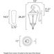 Sentry 3 Light 26.25 inch Black Outdoor Wall Mount