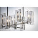 Suave 8 Light 34.5 inch Polished Nickel Linear Pendant Ceiling Light