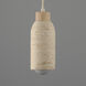 Pompeii 1 Light 4.75 inch Travertine and Oyster Single Pendant Ceiling Light