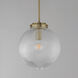 Kasbah 1 Light 11.75 inch Satin Brass Single Pendant Ceiling Light