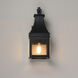 Bramwell VX 1 Light 17.75 inch Black Patina Outdoor Wall Mount