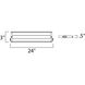 CounterMax MX-L-LPC 120 LED 24 inch Anodized Bronze Under Cabinet
