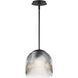 Dune 1 Light 9 inch Black Single Pendant Ceiling Light