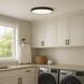 Trim LED 16 inch Black Flush Mount Ceiling Light