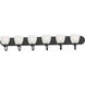 Axis 6 Light 48 inch Black Bath Vanity Wall Light
