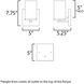 Lateral 1 Light 5 inch Black Wall Sconce Wall Light in Satin White