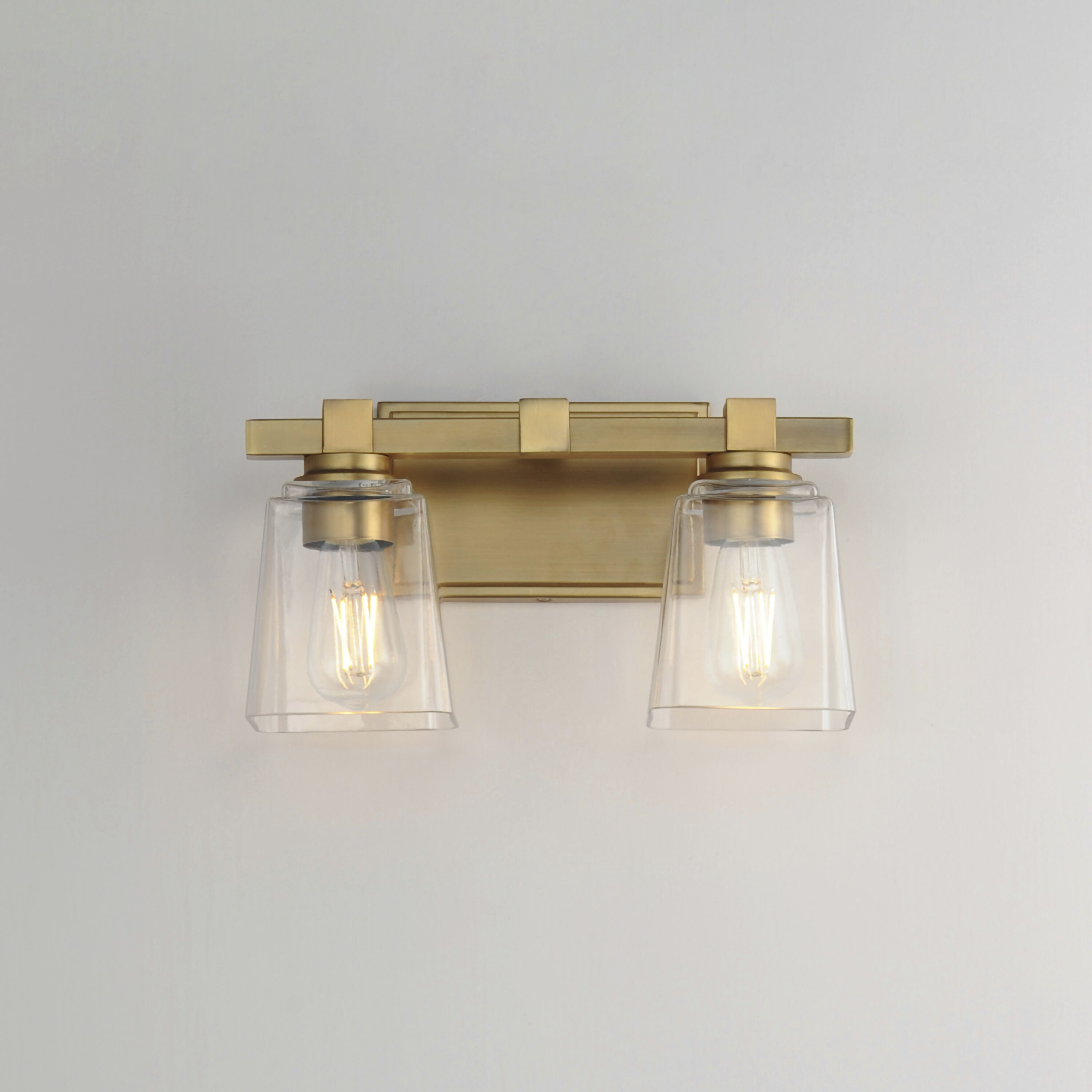 Cubos 2 Light 14 inch Natural Aged Brass Wall Sconce Wall Light