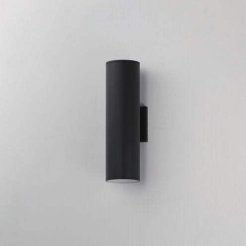 Stout LED 15 inch Black Outdoor Wall Mount