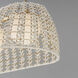 Macrame 3 Light 43.75 inch Gold Linear Pendant Ceiling Light