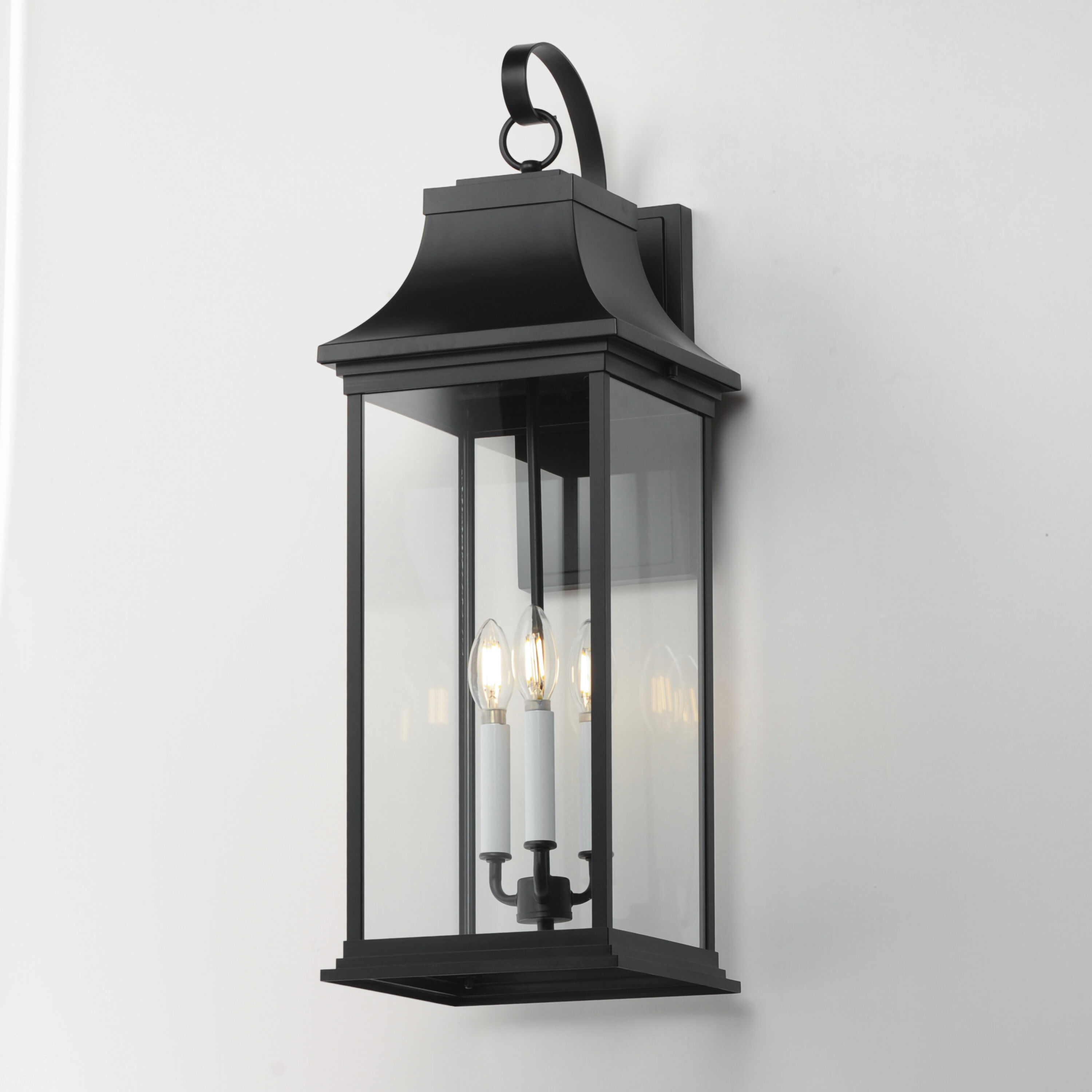 Vicksburg 3 Light 9.5 inch Black Outdoor Hanging Lantern