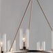 Sentinel 6 Light 24 inch Satin Nickel Single-Tier Chandelier Ceiling Light
