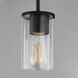 Lateral 1 Light 4.75 inch Black Single Pendant Ceiling Light in Clear