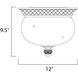Carriage House VX 2 Light 12 inch Oriental Bronze Outdoor Flush Mount