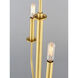 Wesley 4 Light 16 inch Satin Brass Chandelier Ceiling Light