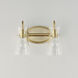 Ava 2 Light 13.5 inch Natural Aged Brass Bath Vanity Wall Light