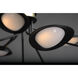 Scan LED 43.25 inch Black and Satin Brass Chandelier Ceiling Light