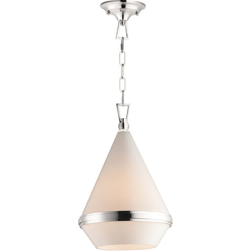 Giza 1 Light 11 inch Polished Nickel Single Pendant Ceiling Light