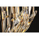 Bouquet 4 Light 16 inch Polished Nickel/Gold Leaf Multi-Light Pendant Ceiling Light