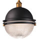 Portside 1 Light 11.75 inch Oil Rubbed Bronze and Antique Brass Outdoor Pendant